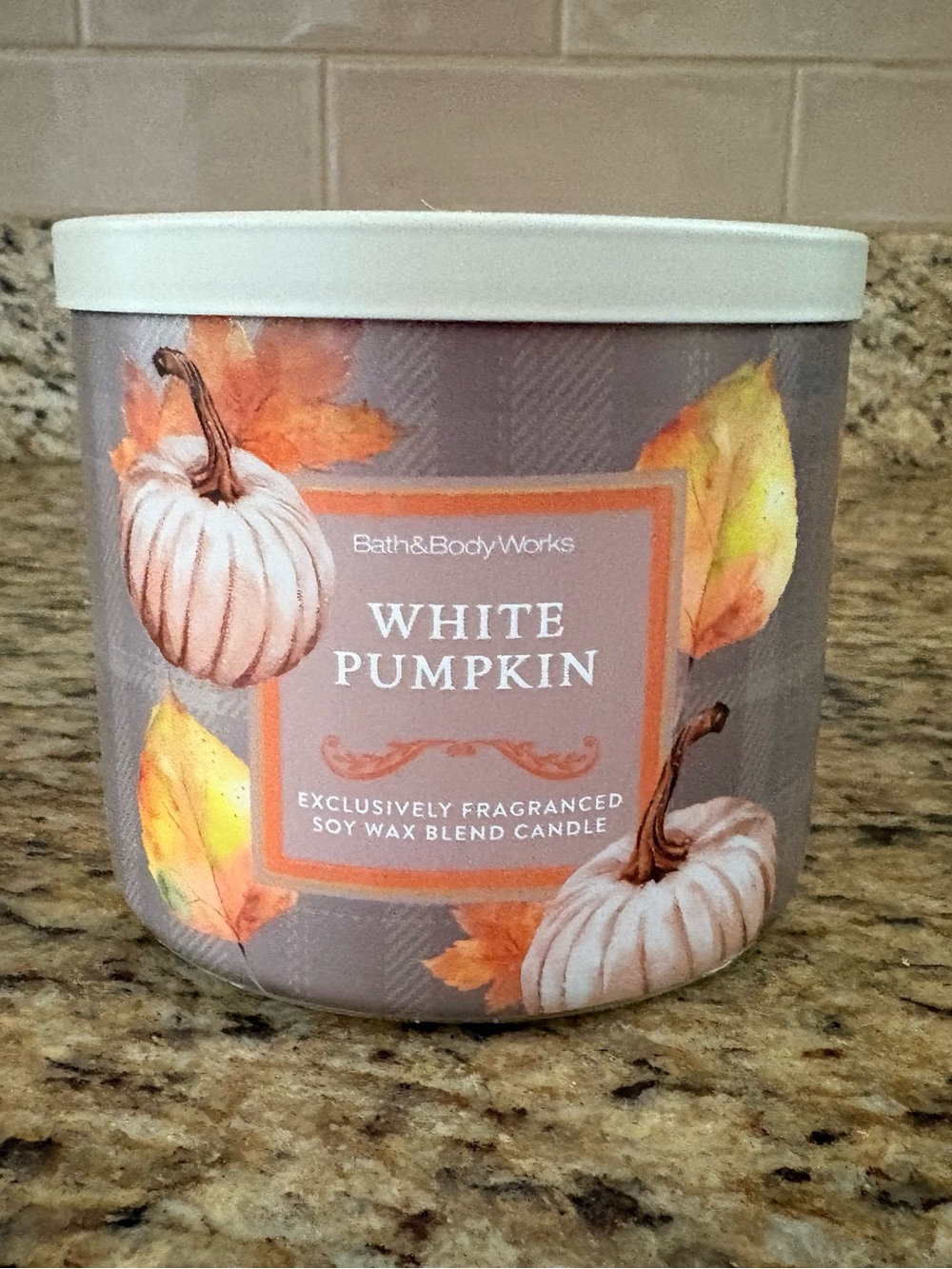 Bath & Body Works White Pumpkin 3-wick Candle